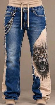 Damen Hose Sweat mit Jeans Leo Länge 113 – bis Gr. 44 – Damenmode Live Shopping